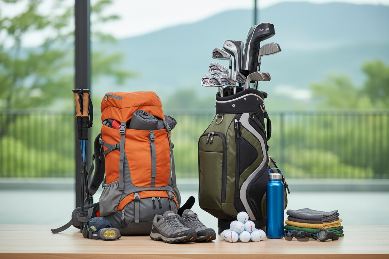 Overstock sports and outdoor equipment at Deal Den in Greenville, South Carolina