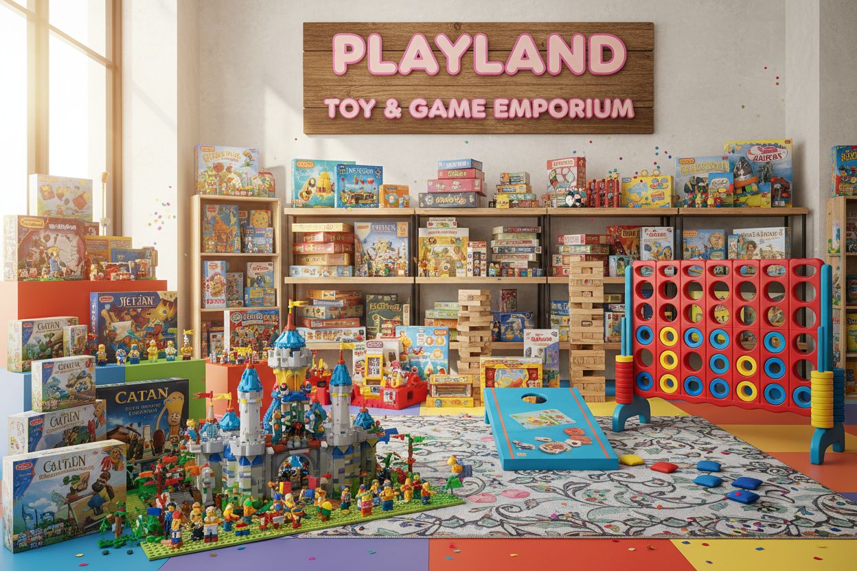 Liquidation toys and games at Deal Den discount warehouse, Greenville SC