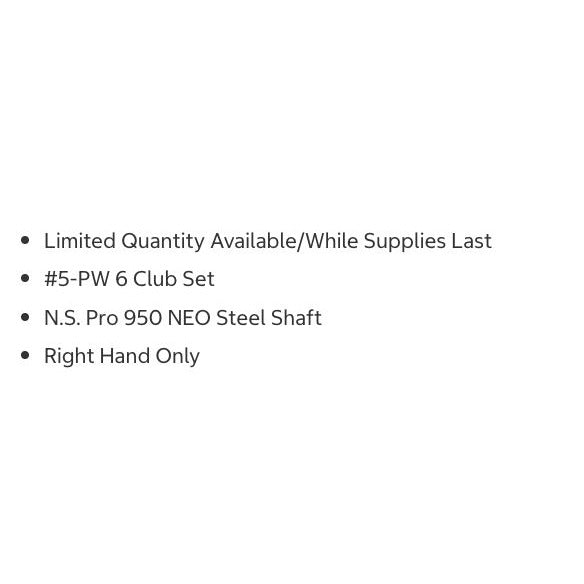 Mizuno JPX 925 Iron Set 5-PW Regular Flex Steel Shaft