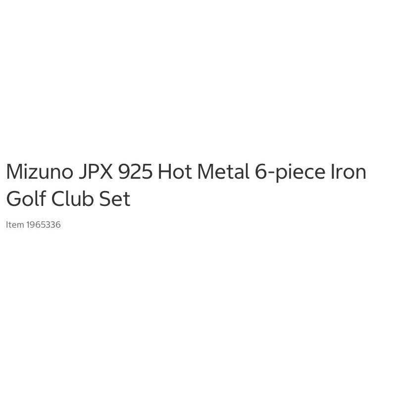 Mizuno JPX 925 Iron Set 5-PW Regular Flex Steel Shaft