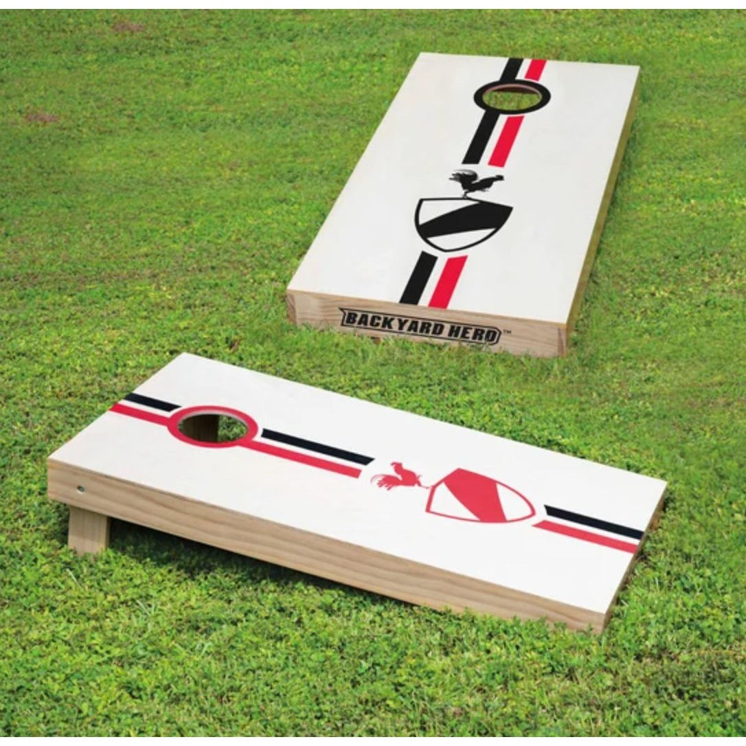 Backyard Hero Official Tournament Size Cornhole  Bag Toss Board Set With 8 Bags