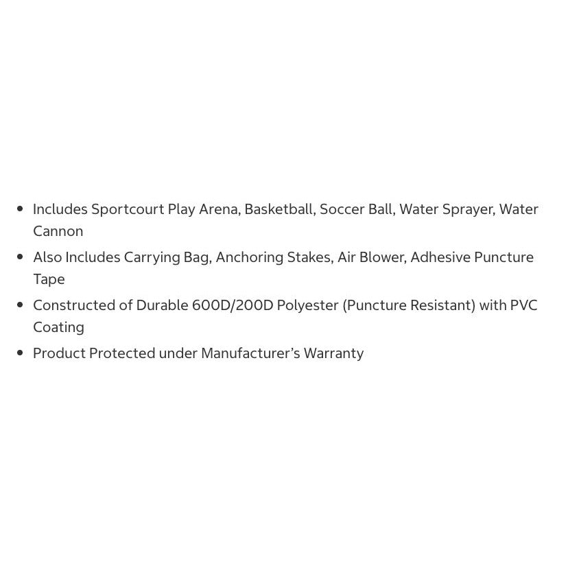 Sportspower Water Slide Sport Court Play Arena New In Box
