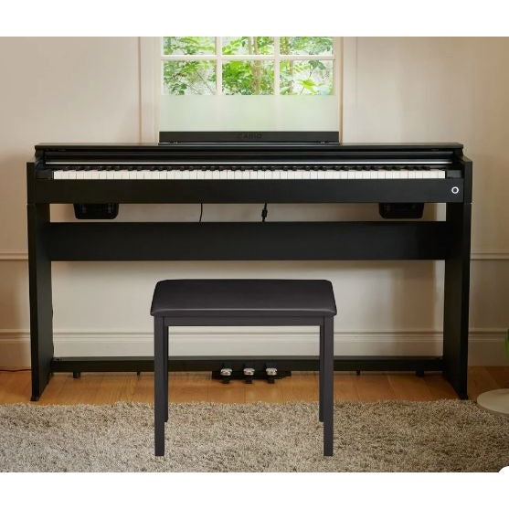 Casio AP-S190CB 88-Key Digital Piano With Bench Bluetooth MIDI 19 Tones Weighted Keys USB Audio Recording
