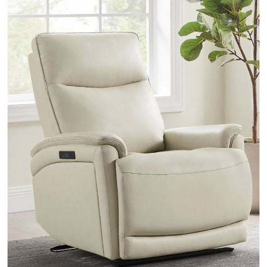 Sanders Leather Power Recliner With Power Headrest & USB Charging Ports