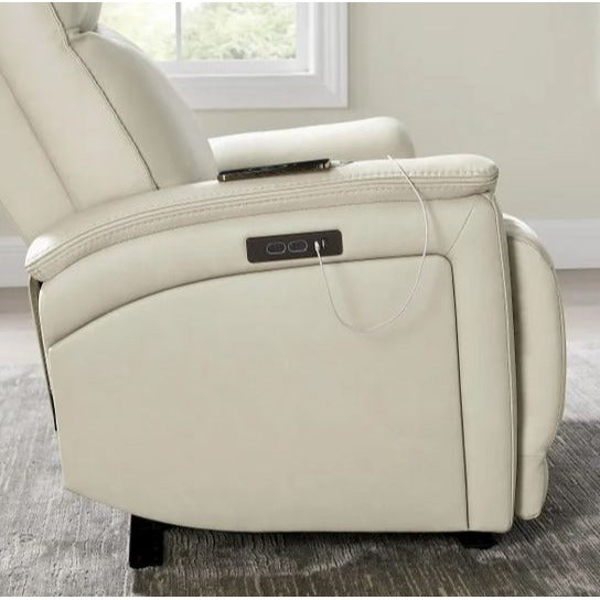 Sanders Leather Power Recliner With Power Headrest & USB Charging Ports