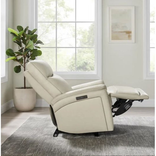 Sanders Leather Power Recliner With Power Headrest & USB Charging Ports