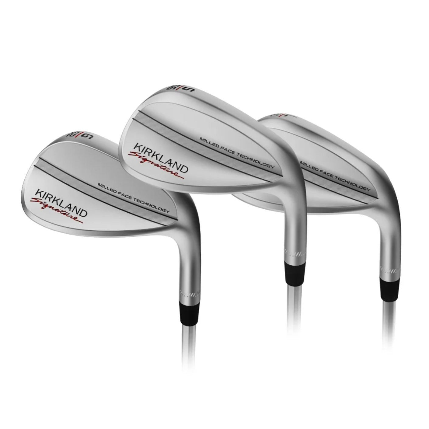 Kirkland Signature Gen 2 High-Performance 3-Piece Wedge Set 52° 56° 60° Milled Face Carbon Steel Right-Hand