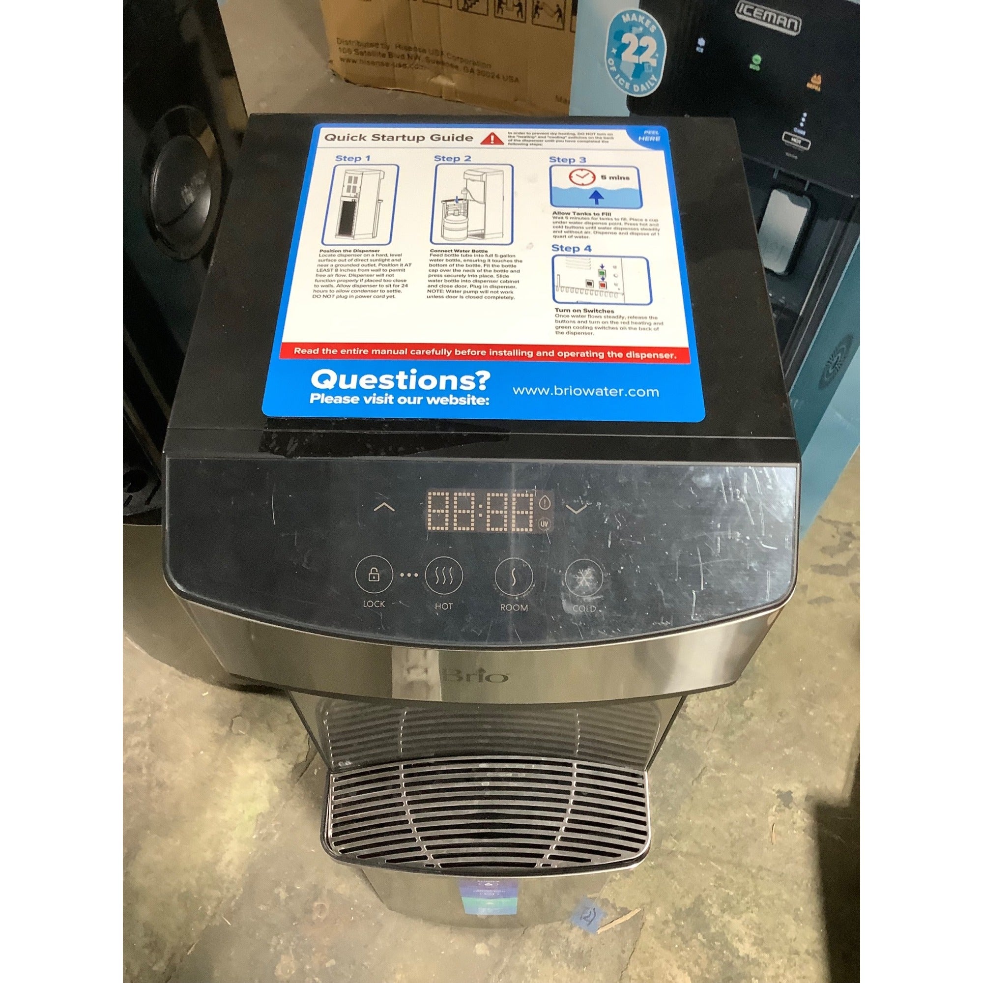 Brio 740 Series Bottom Load Water Cooler w/ UV Light