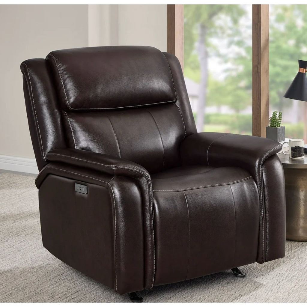 Barcalounger Bryson Leather Power Recliner W/ USB Ports