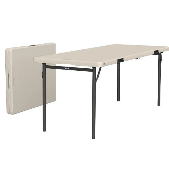 Lifetime Commercial 6 Fold-In-Half Table 2-Pack Heavy-Duty Indoor/Outdoor Use