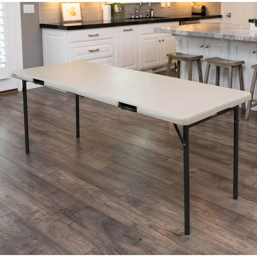 Lifetime Commercial 6 Fold-In-Half Table 2-Pack Heavy-Duty Indoor/Outdoor Use