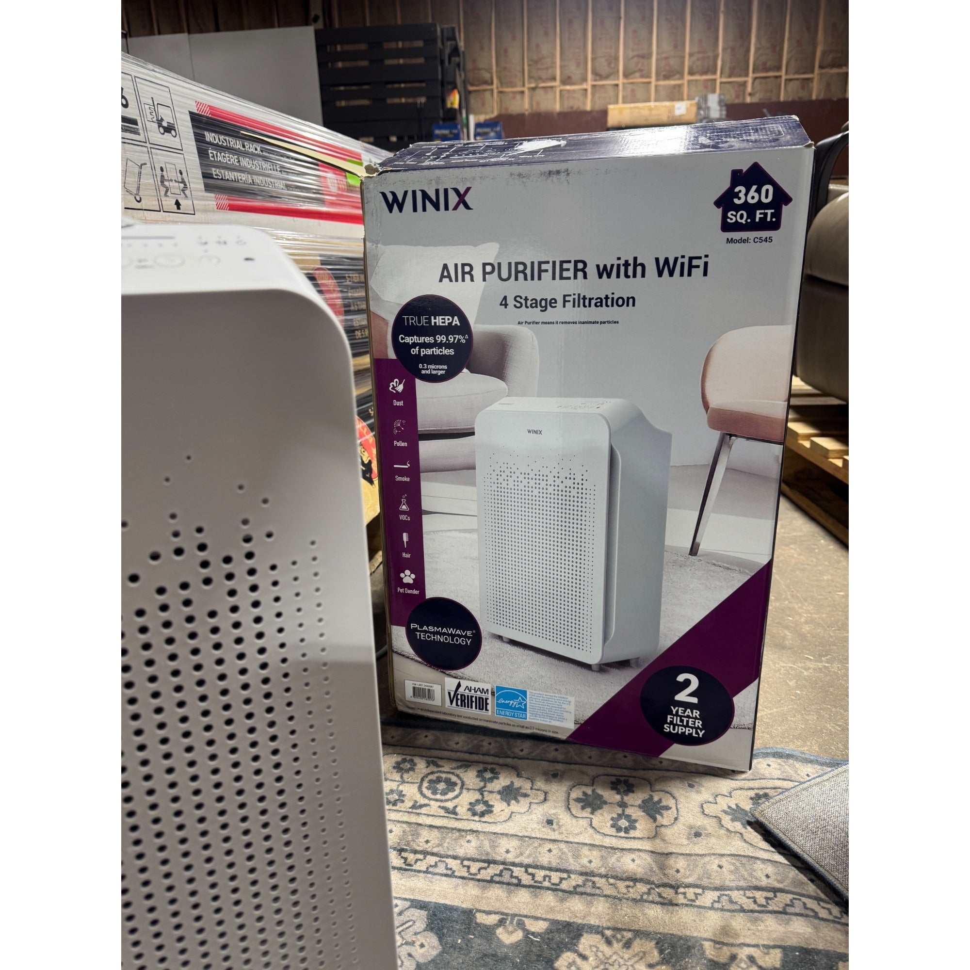 Winix Air Purifier Wi-Fi True HEPA 360 Sq. Ft. White
