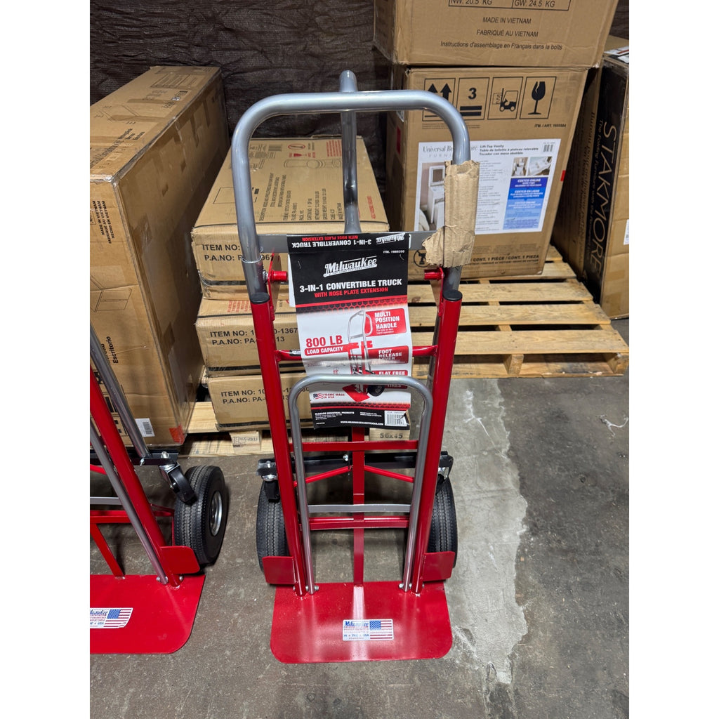 Milwaukee & Cosco Hand Trucks - 4 Milwaukee 3-In-1 Convertible 800 Lb Capacity 2 Cosco Aluminum All Pre-Owned Repairs Needed