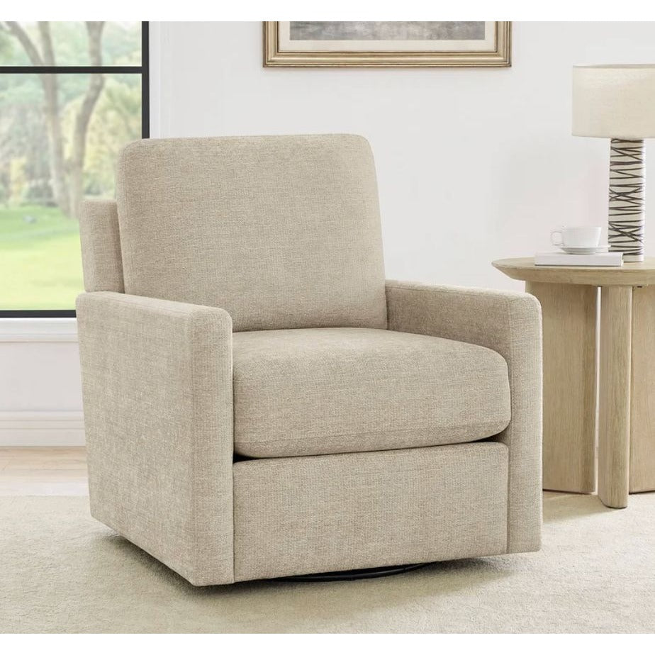 Henredon Marley Swivel Accent Chair Polyester Fabric New