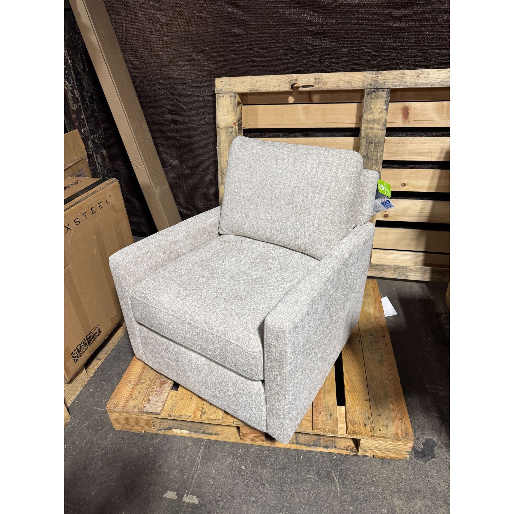 Henredon Marley Swivel Accent Chair Polyester Fabric New