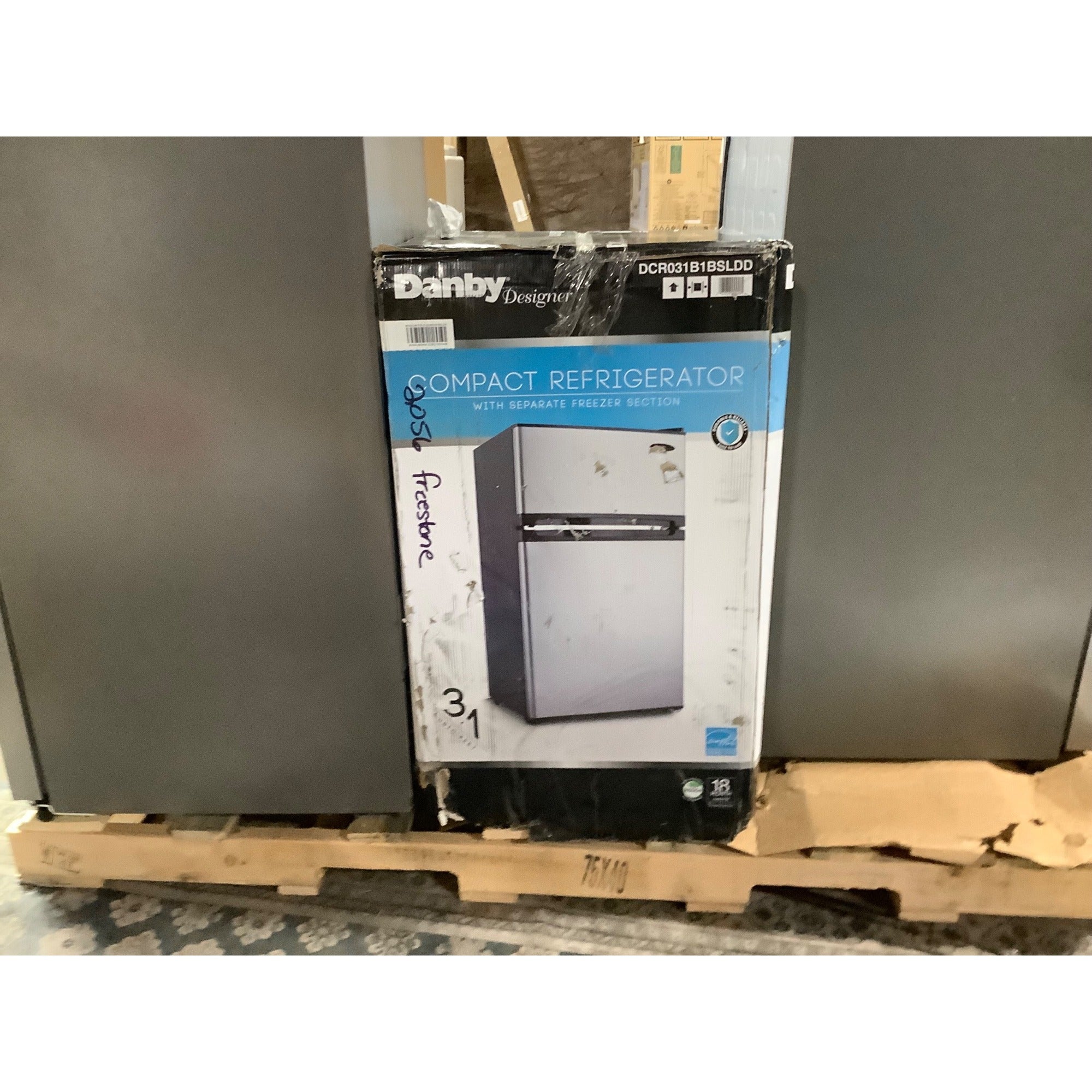 Danby 3.1 Cu Ft Compact Refrigerator Stainless Steel New