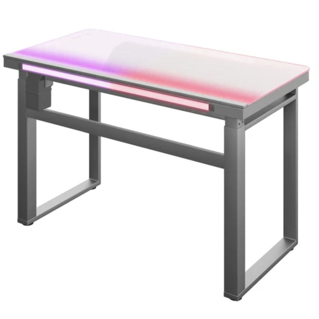 Tresanti Aurora 47” Adjustable Height Desk With LED Lighting & USB Ports