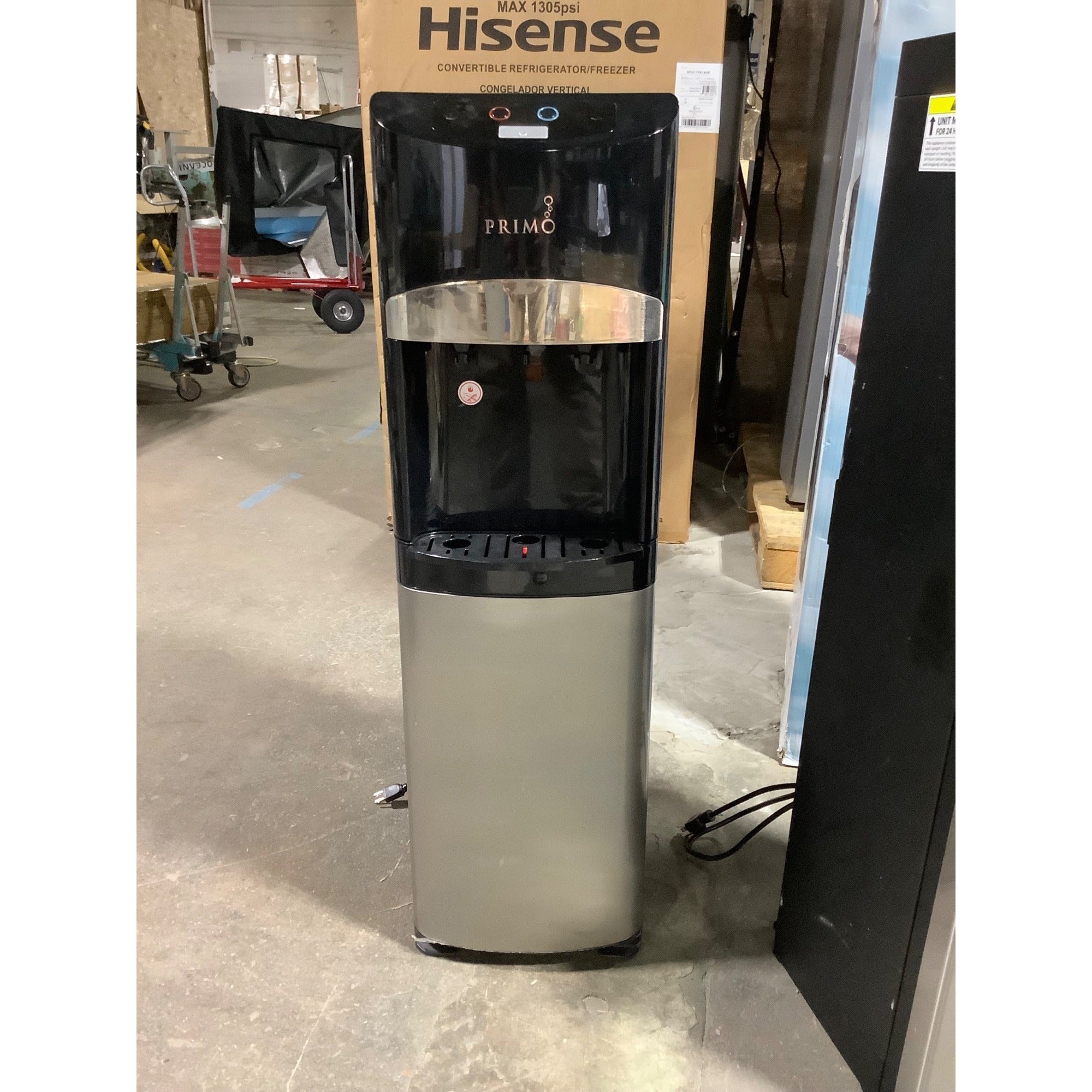 Primo Black & Stainless Steel Bottom Load Water Cooler