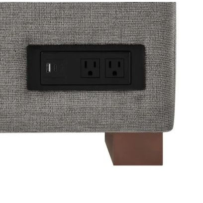New Coddle Luke Fabric Sleeper Sofa With Reversible Chaise & Storage Gray pull-out bed