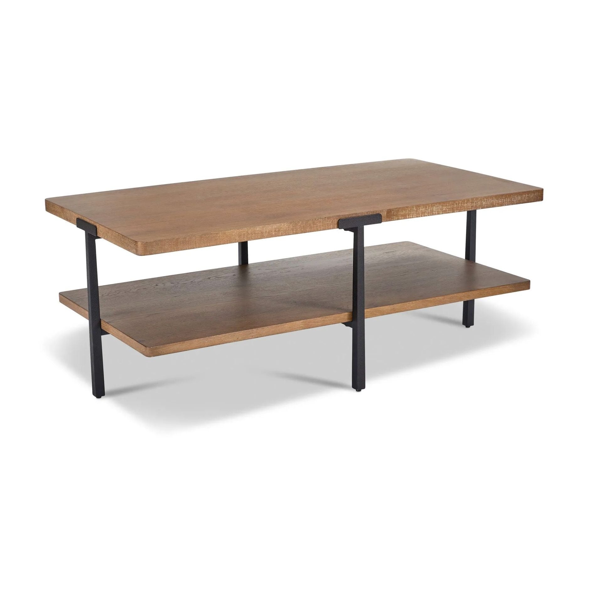 Flexsteel Millwork Rectangular Coffee Table Rustic Oak Finish