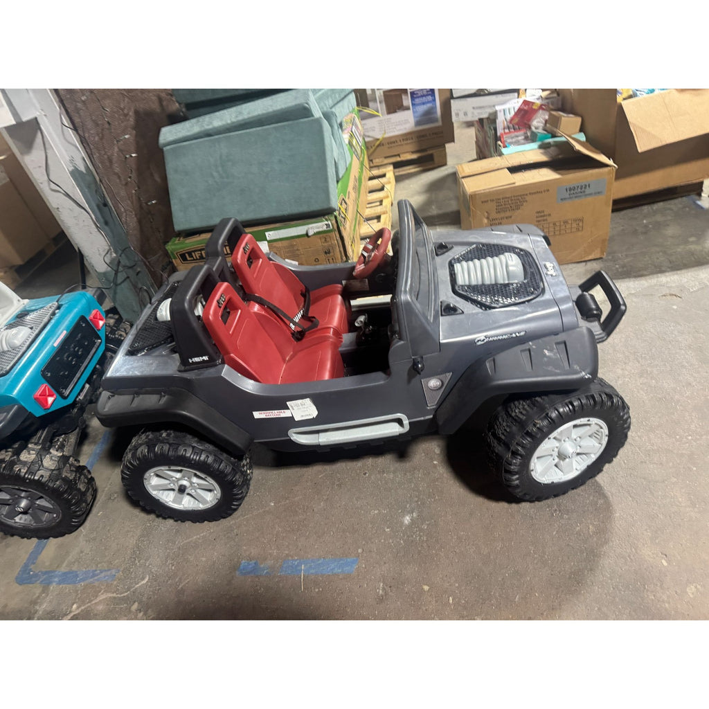 Fisher Price Power Wheels Jeep Hurricane Extreme 12V Ride-On Vehicle Gray And Red